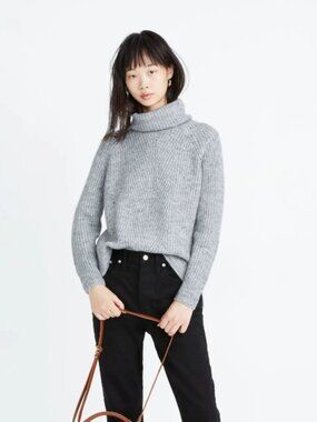 Madewell Donegal Gray Turtleneck Sweater size XXS